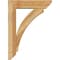 Ekena Millwork Thorton Slat Rough Sawn Bracket w/ Offset Brace, Western Red Cedar, 6"W x 22"D x 30"H BKT0604X22X30THR06RWR - alternate 3